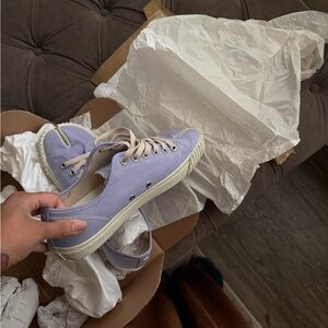 Maison Martin Margiela Light Purple Canvas Sneakers